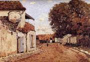 Alfred Sisley Street in Louveciennes painting